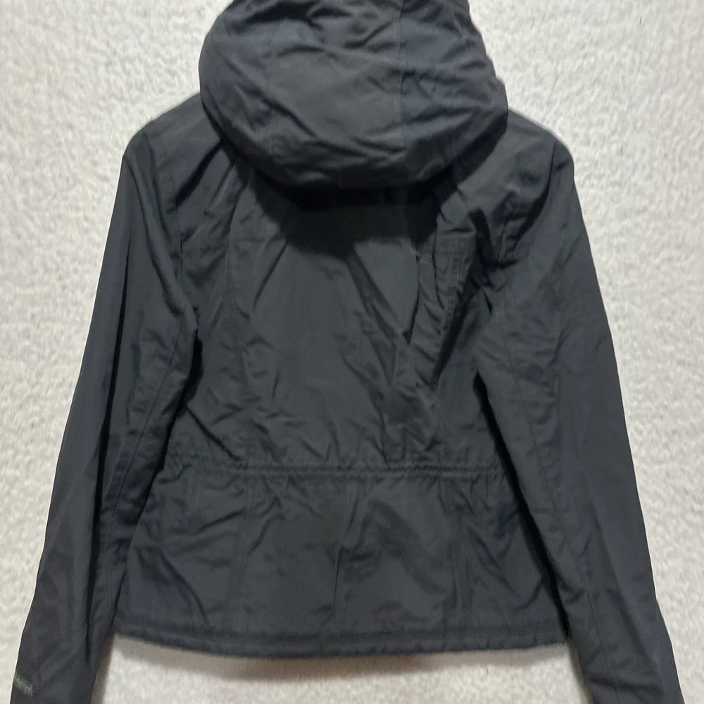 Abercrombie & Fitch AF Women's M Winter Coat Parka Gray Hooded‎ Full Zip